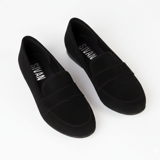 Monaco Black Suede Leather