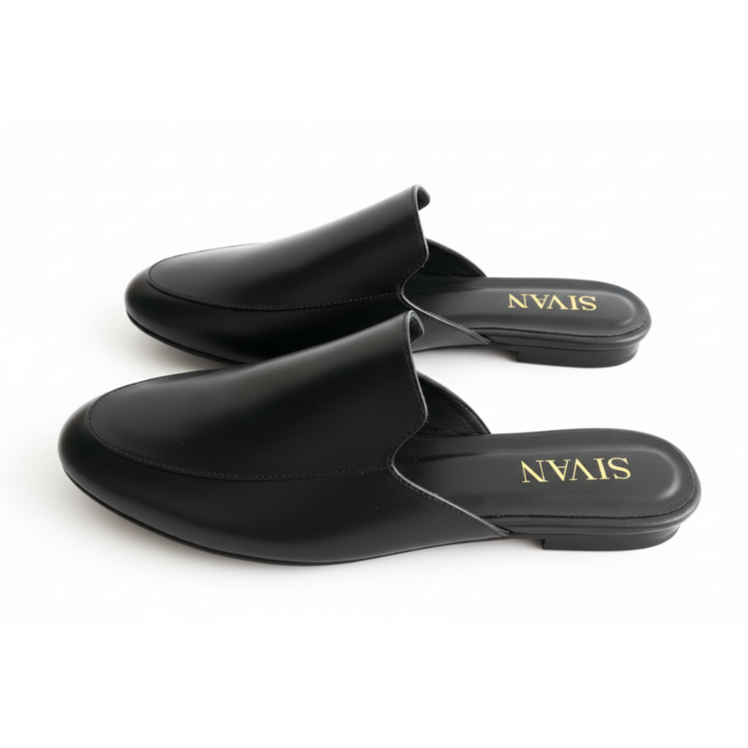 Black Leather Shoes for Women - Large Sizes 10.5–14 | Amara by Sivan