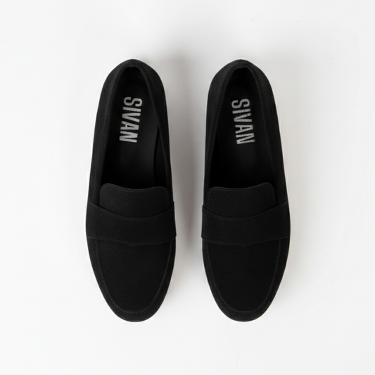 Monaco Black Suede Leather