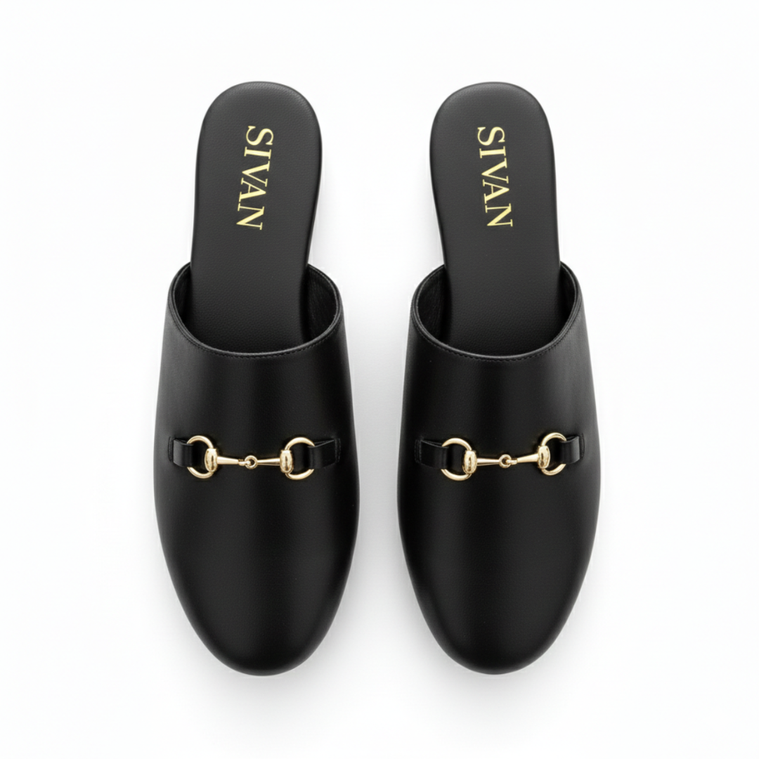 Black Leather Shoes for Women - Large Sizes 10.5–14 | Mila by Sivan