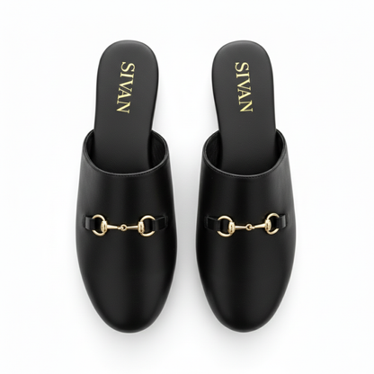 Black Leather Shoes for Women - Large Sizes 10.5–14 | Mila by Sivan