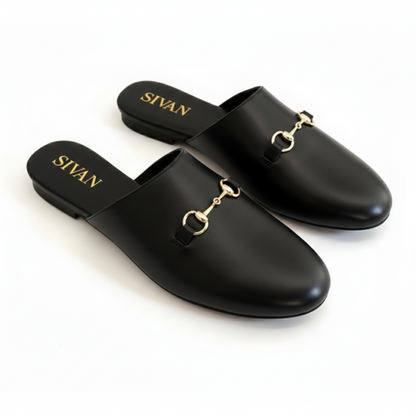 Black Leather Shoes for Women - Large Sizes 10.5–14 | Mila by Sivan